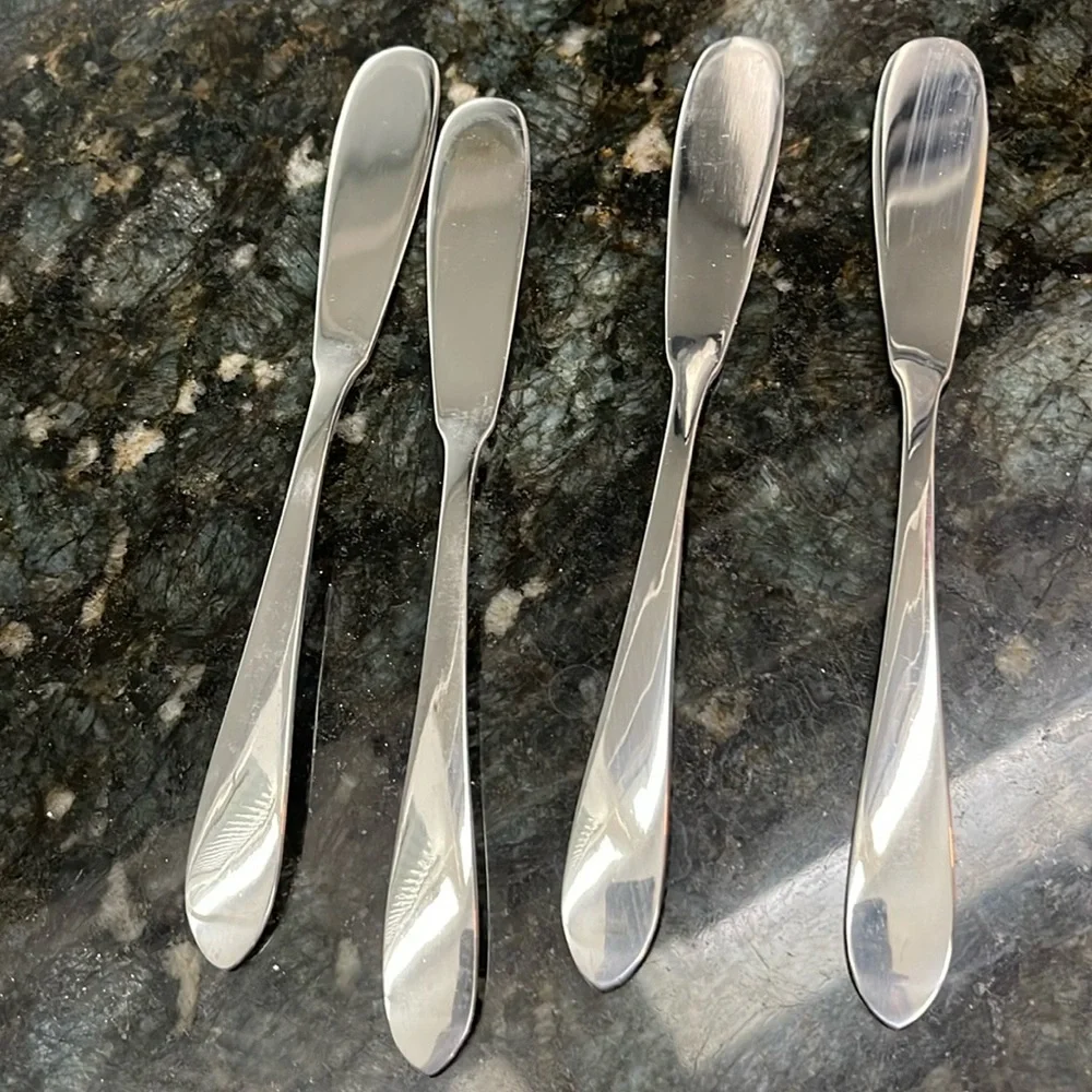 Gorham Monet set of Four Silver Butter Knives Paddles